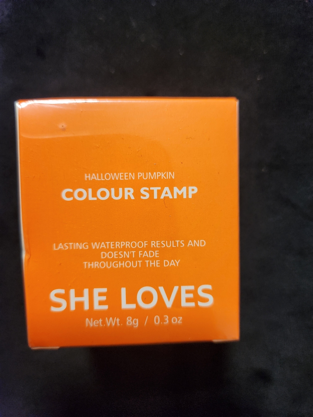 SHE LOVES Halloween Pumpkin Colour Stamp Orange